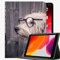 Für iPad Pro 12,9 Zoll Fall 2021 2020 2018, Hunde Brille Schal Case Slim Shell Cover für iPad Pro 12,9 Zoll