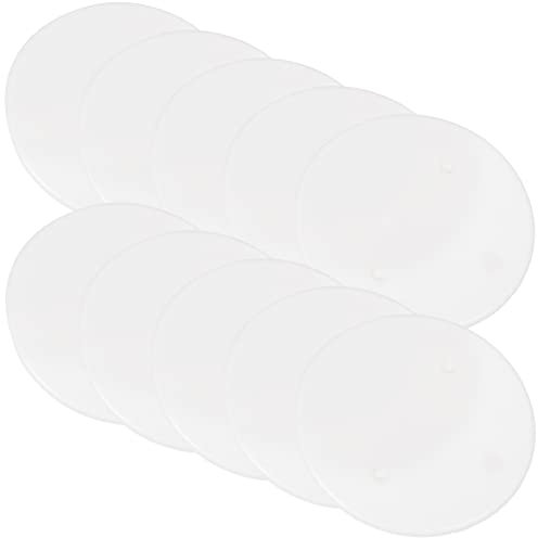 Healeved 30pcs Ceiling Cover Plate Round Standard Metallic Wallplate Wall Hole Cover Ceiling Cover Plate Circle Electrical Box Cover for Ceilings Wall