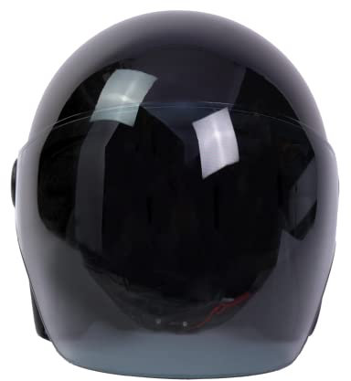 BY CITY Motorradhelm The City Unisex | Integralhelm aus Fiberglas | mit Visier und Belüftungsöffnungen | herausnehmbares und waschbares Innenfutter | Klassischer oder Retro-Stil | ECE / UN R.22.06