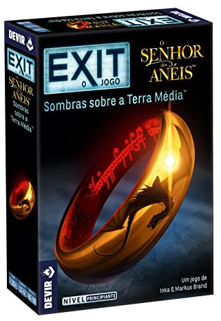 Devir BGEXIT20PT Exit Der Herr der Ringe, Brettspiel, Escape Room, auf Portugiesisch