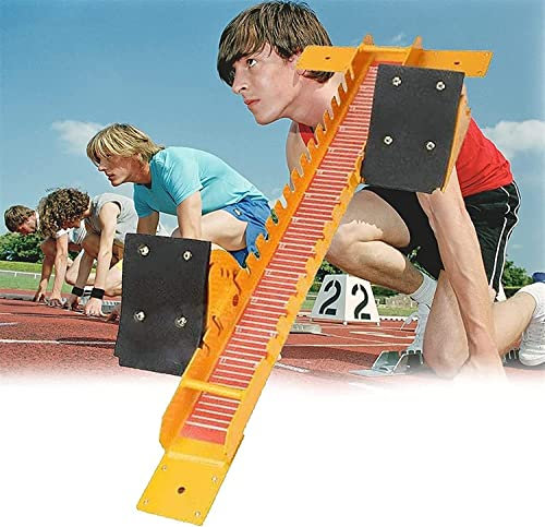 ELGADO Olympia Verstellbarer Startblock, Leichtathletik G2 ?Startblock Mit Frei Einstellbar, Stark Und Langlebig, Nicht Leicht Zu Rosten Für Die Anwendung Kunststoffbahn, Sand