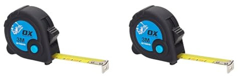 OX Tools - Règle à mesurer - Tape measure - Metric only - 25 mm x 5 m - Lot de 2