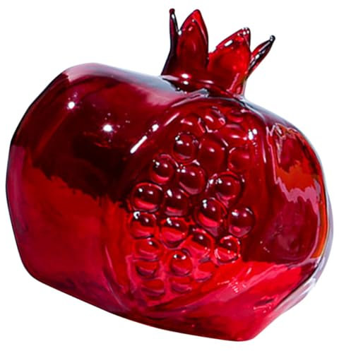 Vase en verre de - Pot de fleurs en forme de - Vase de cactus rouge - Décoration de table à manger - Décoration de table de bureau - Récipient pour arrangement floral -