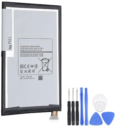 szyuya Batterie d'ordinateur portable T4450E T4450C compatible avec Samsung Galaxy Tab 3 8.0 SM-T3110 Galaxy Tab 4 8.0 SM-T330 SM-T335 SM-T337V + outils (3,8 V 16,91 Wh/4450 mAh)