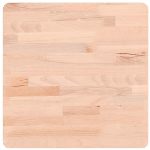 vidaXL Tischplatte 40x40x2,5 cm Quadratisch Massivholz Buche