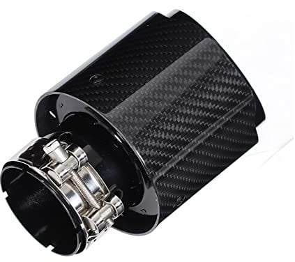 Auto Universal Auspuff, Universal Auspuff Endrohr Spitze Auto Modifikation Zubehör Einlass 63mm Auslass 101mm für Autoauspuffblende Ovale Auspuffblende 100 Auspuffende