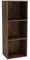 URBNLIVING Tier Wooden Bookcase Shelving Display Storage Shelf Unit Wood Shelves (Rustic Brown, 3 Shelf)