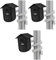 Aokicase For Blink Outdoor/Indoor/Outdoor (4th Gen & 3rd Gen) Silicone Holder, Waterproof Silicone Holder for Doorbell Skin (Grey) 3 Pieces