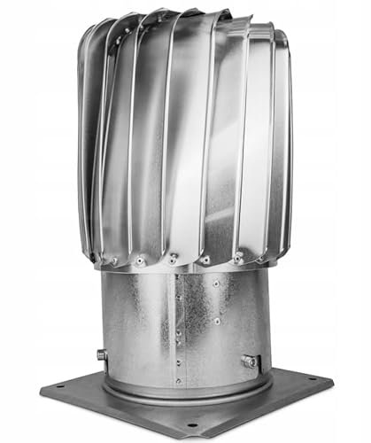 Baumeister.tech drehbare Schornsteinhaube Schornsteinaufsatz aus verzinktem Stahl Ø150 Kaminaufsatz Lüftungsaufsatz Kaminhaube
