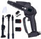 CUSROS 3 in 1 High Branch Saw 1.3/1.8M Mini Handheld Chainsaw, Cordless Pole Chainsaw Pole Pruner, Multi-Angle Long Reach Tree Pole Trimmer, Extendable Pruning Pole Saw