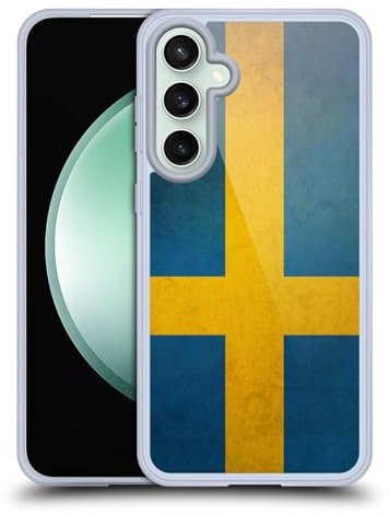 Head Case Designs Sweden Swedish Sverige Flag Vintage Fahnen Gel Handyhülle Hülle [Militärischer Schutzgrad] Kompatibel mit Samsung Galaxy S23 FE 5G