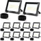 Jiubiaz LED Strahler Außen 100w, 3000K/4000K/6500K LED Strahler Dimmbar, Superhell LED Fluter Flutlichtstrahler, IP66 Wasserdicht LED Scheinwerfer Aussenstrahler für Hof, Garten, Garage(10 Stück)