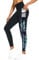 Tuspryt Leggings Damen mit Taschen,Blickdichte sportleggins Damen lang Fitnesshose Laufhose Sporthose M