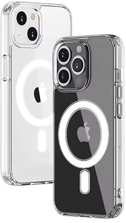 Magnetic Clear Case for iPhone 11, Compatible with MagSafe Wireless Charging, Shockproof Military-Grade Protection, Anti-Scratch Transparent Non Yellowing Clear Back Phone Bumper Cover for iPhone 11