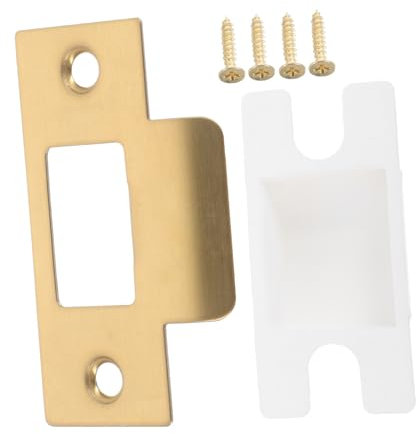 BCOATH Placa De Cierre De Puerta Metálica Placa De Pestillo Kit De Instalación Durabilidad