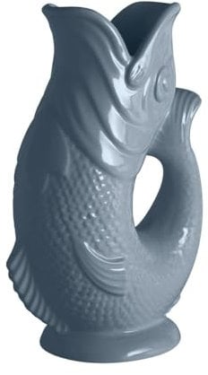 Wade Fish Jug, Earthenware, Iconic UK Heritage, Made in Stoke-on-Trent, 0.6L, French Grey