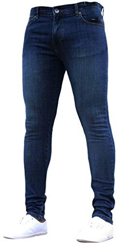 Pantalones de mezclilla ajustados para hombre, elásticos, retro, pantalones de mezclilla de pierna recta, pantalones de mezclilla para trabajo, pantalones de motociclista, jeans desgastados, casuales,