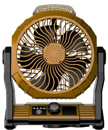 Limtula Ventilador USB de escritorio USB para acampar al aire libre, ventilador de escritorio silencioso, velocidad ajustable, adecuado para uso en interiores y exteriores