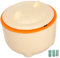 FONDOTIN Stylish Cat Litter Trash Can with Lid Bag Decorative Recycling Bin for Pet Odor
