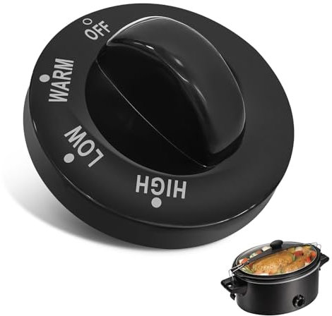 Dairrr Fuuu Lot de 1 bouton de rechange pour mijoteuse Hamilton Beach 33195 33261 de 6 litres et 10 litres - Bouton de rechange réglable pour mijoteuse