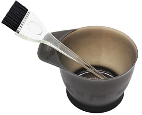 Professional Salon Hair Coloring Dyeing Kit Hair Dye Color Brush and Bowl Set Dye Brush Mixing Bowl for Tint Dying Coloring Applicator Grey