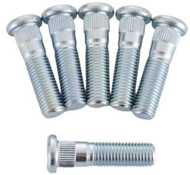 Ecrou Antivol,Goujon de Roue 10 boulons de roue de voiture M12x1,5 49 mm/43 mm de longueur 12 goujons de roue de 1,5 mm et un de 12,3 mm(43mm Length 10pcs)