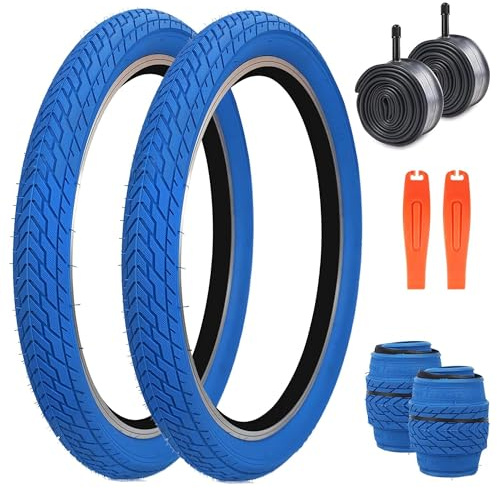 ZUKKA Set Paar Fahrradreifen 20x 2,35 Zoll Faltbar Reifen 30 TPI Fahrrad Mantel Ersatz für Mountainbike BMX Freestyle Kids Bike Cruiser Bike Faltrad
