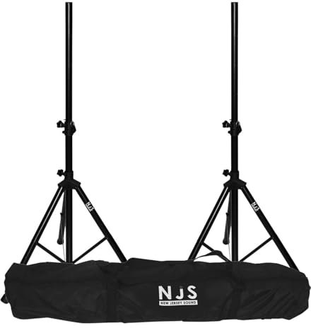 Kit de 2 Pieds d'enceintes 35mm Charge Max 45 kg + Sac de Transport NJS063DE