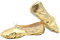 Damen Ballettschuhe Yoga Tanzschuhe Lackleder Ballettschläppchen Geteilte Ledersohle Gymnastik(37, Gold)
