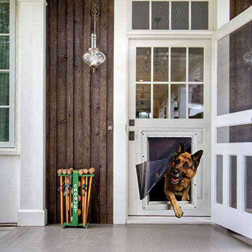 Ideal_Pet_Products - Puerta para Mascotas con Marco telescópico, tamaño súper Grande, 38 x 50 cm