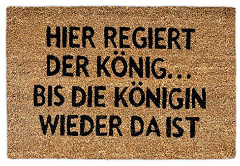 Levoberg Fußmatte lustig, Türmatte Flamingo -„Ich Hasse Menschen“ Fußabtreter, Größe 60 x 40cm, Türmatte Inndoor & Outdoor, Fußmatte Lustig, Schmutzabstreifer, Schmutzfangmatte