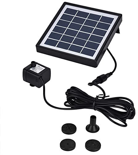 TOPINCN Bomba Agua Solar Kit 1.5W Miniatura Sin Cepillo Acuario Fuente Estanque Bomba Agua Sumergible Solar
