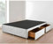 Divan Beds Deals | Silver Crushed Velvet Bed Base | Bedroom Furniture Bed Base - Luxurious Divan Bed Base With 2 Storage Drawers (3FT Single)