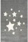 ScandicLiving Kinderteppich 120x180 cm Sterne silbergrau