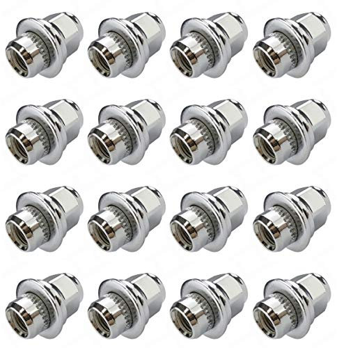 16x Radmuttern für Alufelgen M12x1,5 SW21 Chrom Originale Felgen