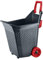 REPLOOD Carrello Kart Con Ruote Rosse Porta Legna Giardino Piante Fiori Capacita' 76Lt