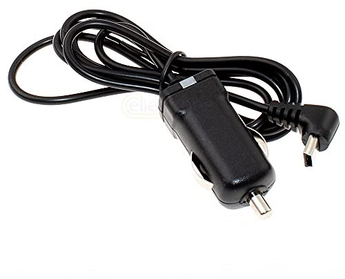 cellePhone Kfz-Ladekabel 1A für Becker Mamba.4 CE LMU EU Plus - Traffic Assist Z112 Z113 Z116 Z213 Z215 Z217 - Highspeed 7926 7927 7934 7988 - Abgewinkelter Stecker