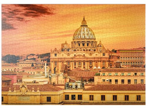 MyPuzzle Vatikan Stadt, Rom - Premium 1000 Teile Puzzle - MyPuzzle Sonderkollektion von Puzzle Galaxy