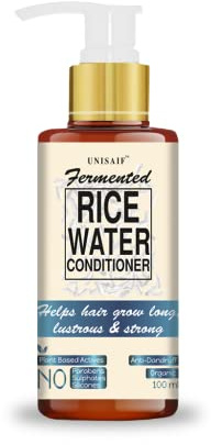 Unisaif Rice Water Hair Conditioner - Reiswasser für Haarwachstum Tiefenspülung für trockenes, geschädigtes Haar | Conditioner für trockenes Haar | Paraben- & Sulfatfrei | silikonfrei (100ml)