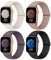CCnutri Elastisches Nylon Loop Armband Kompatibel mit Apple Watch 38mm 40mm 41mm 42mm 44mm 45mm 46mm 49mm, Stoff Geflochten Sport Band Damen Herren für iWatch SE Serie 10 9 8 7 6 5 4 3 2 1, 4 Stück