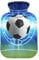 YOUJUNER Hot Water Bottle with Galaxy Sport Ball Football Soccer Cover 2 Litre Large Hot Water Bag Warm Comfort Hand Feet Warmer