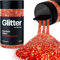 Hemway Premium Glitter Shaker - Red Holographic | Chunky Metallic Flake Sequins for Resin & Epoxy Crafts | Craft Supplies for Tumblers, Festival, Hair, Face, Body, Eye & Nail Art | 130 g