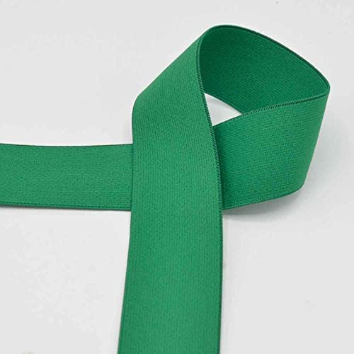 Elastic-Bund, Gummibund, Gummiband, 40 mm breit - 3 Meter, Grasgrün