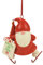 Department 56 Snowpinions Zwerg mit Schlittschuhen, balancieren auf dünnem Eis, 7,5 cm, mehrfarbig