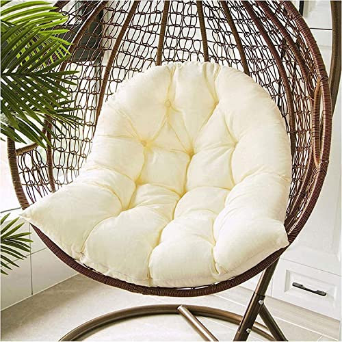 Rattan-Möbel, nur wasserdichtes Hängesessel-Kissen, Outdoor-Rattan-Schaukelsessel-Kissen-Ersatz, Dickes, bequemes hängendes Ei-Hängematten-Stuhl-Sitzpolster Terrasse, Gartenmöbel, Büro