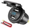 Orton 12 V USB-Ausgang, wasserdicht, 12 V/24 V, 24 W, 4,8 A, Dual-USB-Ladegerät, Steckdosenadapter mit LED-Voltmeter-Schalter