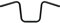 2,2 cm Ape Hanger Lenker (mattschwarz, 25,4 cm)