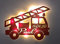 Designbysh Personalisiertes Baby-Geschenk Taufgeschenke Geschenke zur Geburt Taufe mit Namen Junge Mädchen Jungs Nachtlicht Schlummerlicht Feuerwehr