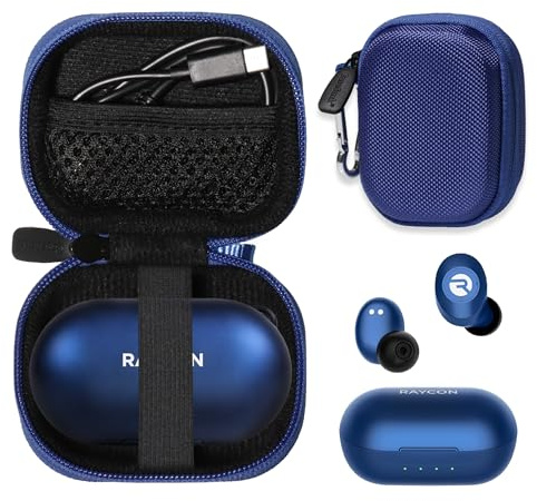 CaseSack Schutzhülle für Raycon Everyday Earbuds (2024 Edition) – In-Ear-Kopfhörer, Raycon Fitness True Earbuds, Blau
