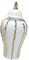Fonowx Keramikvase, Porzellan, Ingwerglas, Dekoration, Organizer, Tempelglas, Vase mit Deckel